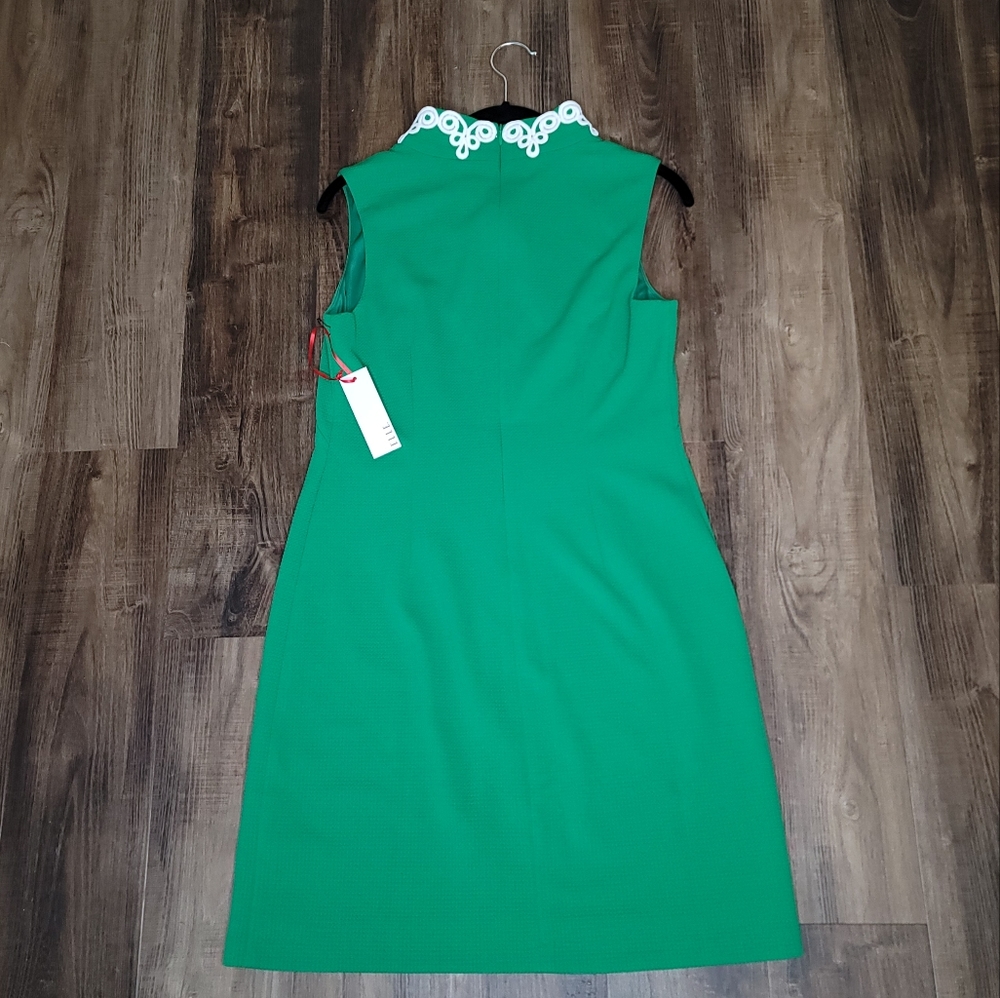 NWT ELLE Mandarin Collar Shift Dress - Picture 3 of 3